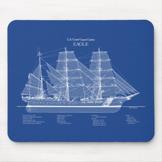 USCGC Eagle wix-327 - ABD Muismat (Voorkant)