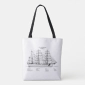 USCGC Eagle wix-327 - BD Tote Bag (Achterkant)