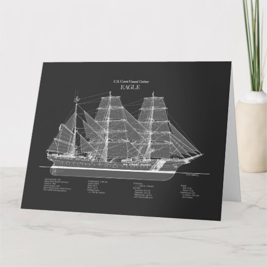 USCGC Eagle wix-327 – PD Bedankkaart (Voorkant)