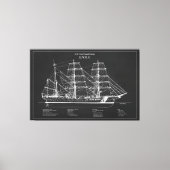 USCGC Eagle wix-327 – PD Canvas Afdruk (Voorkant)