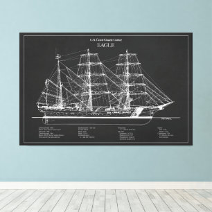 USCGC Eagle wix-327 – PD Canvas Afdruk