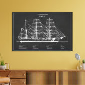 USCGC Eagle wix-327 – PD Canvas Afdruk (Insitu (Woonkamer))