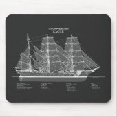 USCGC Eagle wix-327 – PD Muismat (Voorkant)