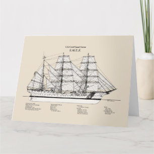 USCGC Eagle wix-327 - SBD Bedankkaart