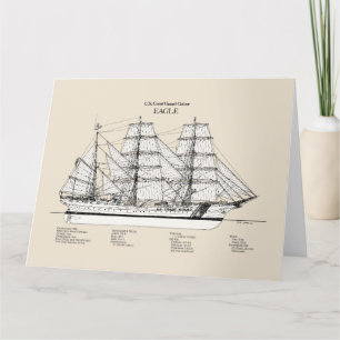 USCGC Eagle wix-327 - SBD Bedankkaart