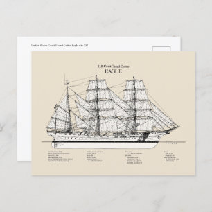 USCGC Eagle wix-327 - SBD Briefkaart