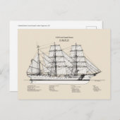 USCGC Eagle wix-327 - SBD Briefkaart (Voorkant / Achterkant)