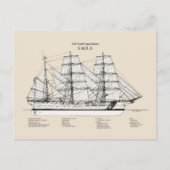 USCGC Eagle wix-327 - SBD Briefkaart (Voorkant)