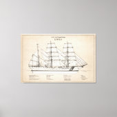 USCGC Eagle wix-327 - SBD Canvas Afdruk (Voorkant)