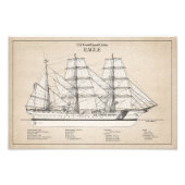 USCGC Eagle wix-327 - SBD Foto Afdruk (Voorkant)