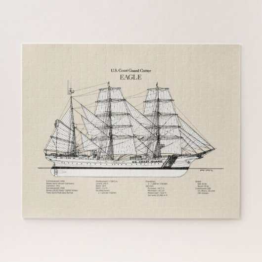 USCGC Eagle wix-327 - SBD Legpuzzel (Horizontaal)