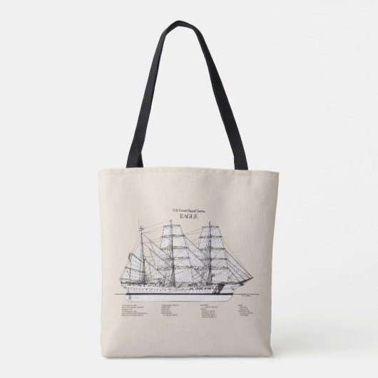 USCGC Eagle wix-327 - SBD Tote Bag (Achterkant)
