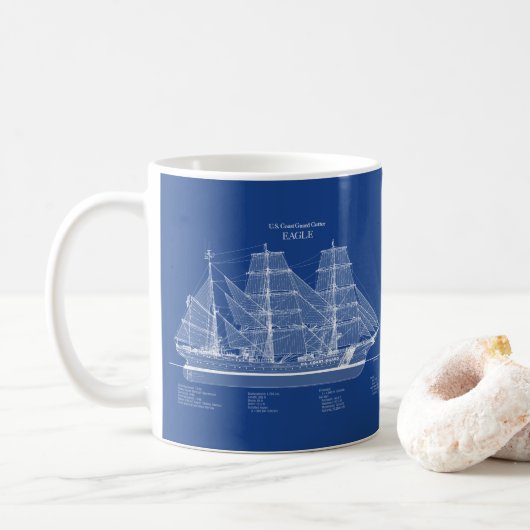 USCGC Eagle wix-327 – VS Koffiemok (Met donut)