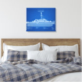 USCGC Eastwind wagb-279 - ABD Canvas Afdruk (Insitu (Slaapkamer))