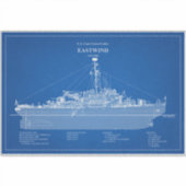 USCGC Eastwind wagb-279 - ABD Sticker (Voorkant)