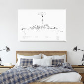 USCGC Eastwind wagb-279 - BD Canvas Afdruk (Insitu (Slaapkamer))