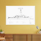 USCGC Eastwind wagb-279 - BD Canvas Afdruk (Insitu (Woonkamer))