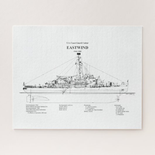 USCGC Eastwind wagb-279 - BD Legpuzzel (Horizontaal)
