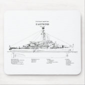 USCGC Eastwind wagb-279 - BD Muismat (Voorkant)