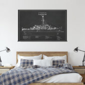 USCGC Eastwind wagb-279 – PD Canvas Afdruk (Insitu (Slaapkamer))