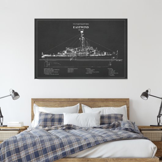 USCGC Eastwind wagb-279 – PD Canvas Afdruk (Insitu (Slaapkamer))