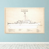USCGC Eastwind wagb-279 - SBD Canvas Afdruk (Insitu (Houten vloer))