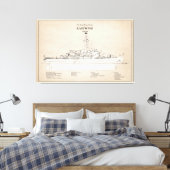USCGC Eastwind wagb-279 - SBD Canvas Afdruk (Insitu (Slaapkamer))