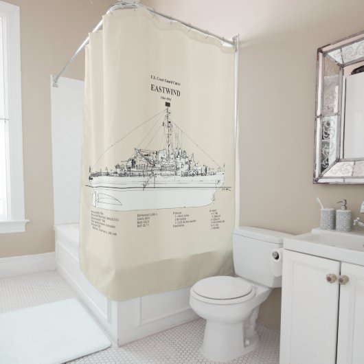 USCGC Eastwind wagb-279 - SBD Douchegordijn (In situ)