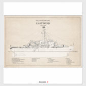 USCGC Eastwind wagb-279 - SBD Sticker (Vel)