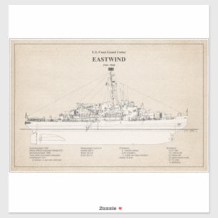 USCGC Eastwind wagb-279 - SBD Sticker