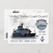 USCGC ELM WLB-204 BOEI TENDER BRIEFKAART (Voorkant / Achterkant)