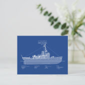 USCGC Escanaba wpc-77 - ABD Briefkaart (Staand voorkant)
