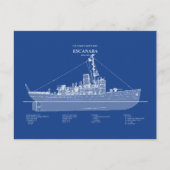 USCGC Escanaba wpc-77 - ABD Briefkaart (Voorkant)