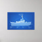USCGC Escanaba wpc-77 - ABD Canvas Afdruk (Voorkant)