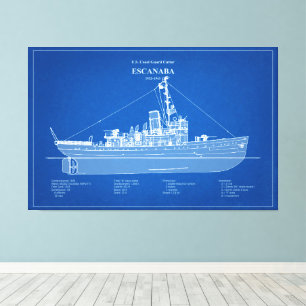 USCGC Escanaba wpc-77 - ABD Canvas Afdruk