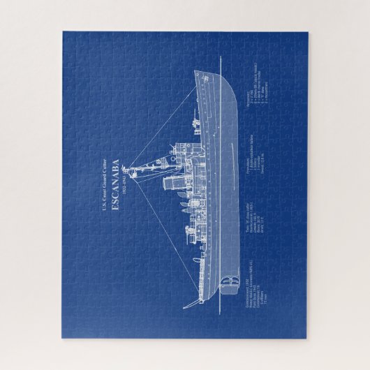 USCGC Escanaba wpc-77 - ABD Legpuzzel (Verticaal)