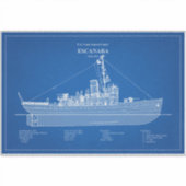 USCGC Escanaba wpc-77 - ABD Sticker (Voorkant)