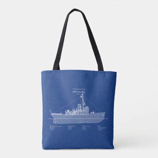 USCGC Escanaba wpc-77 - ABD Tote Bag (Achterkant)