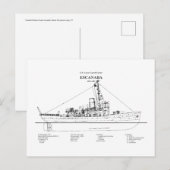 USCGC Escanaba WPC-77 - BD Briefkaart (Voorkant / Achterkant)