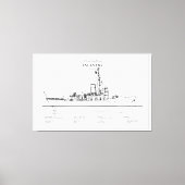 USCGC Escanaba WPC-77 - BD Canvas Afdruk (Voorkant)