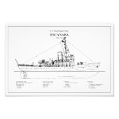 USCGC Escanaba WPC-77 - BD Foto Afdruk (Voorkant)