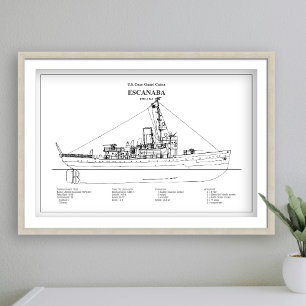 USCGC Escanaba WPC-77 - BD Foto Afdruk