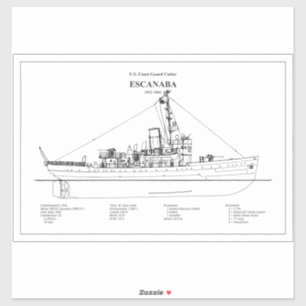 USCGC Escanaba WPC-77 - BD Sticker