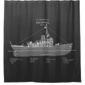 USCGC Escanaba WPC-77 – PD Douchegordijn (Voorkant)