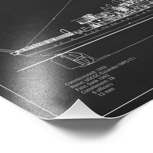 USCGC Escanaba WPC-77 – PD Foto Afdruk (Hoek)