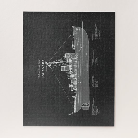 USCGC Escanaba WPC-77 – PD Legpuzzel (Verticaal)