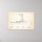 USCGC Escanaba wpc-77 - SBD Canvas Afdruk (Voorkant)