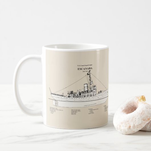 USCGC Escanaba wpc-77 - SBD Koffiemok (Met donut)