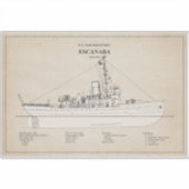USCGC Escanaba wpc-77 - SBD Sticker (Voorkant)