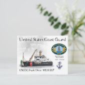 USCGC Frank Drew WLM-557 Buoy Tender Briefkaart (Staand voorkant)